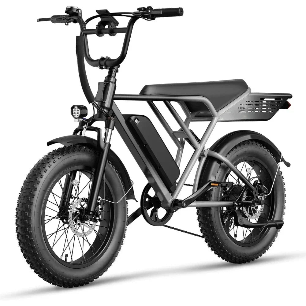 20" Fat Tire Full Suspension E-Bike - 30MPH Speed
