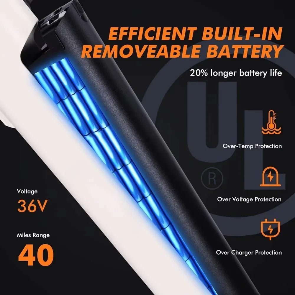 750W Motor E-Bike - Water Resistant, 7-Speed Performance