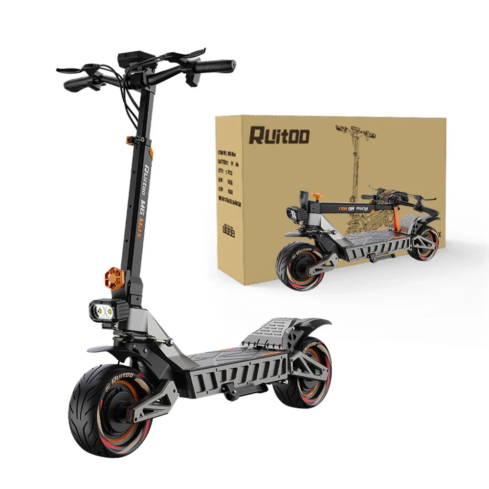 Ruitoo M6Max Dual Motor 3000W Electric Scooter - Fast & Foldable