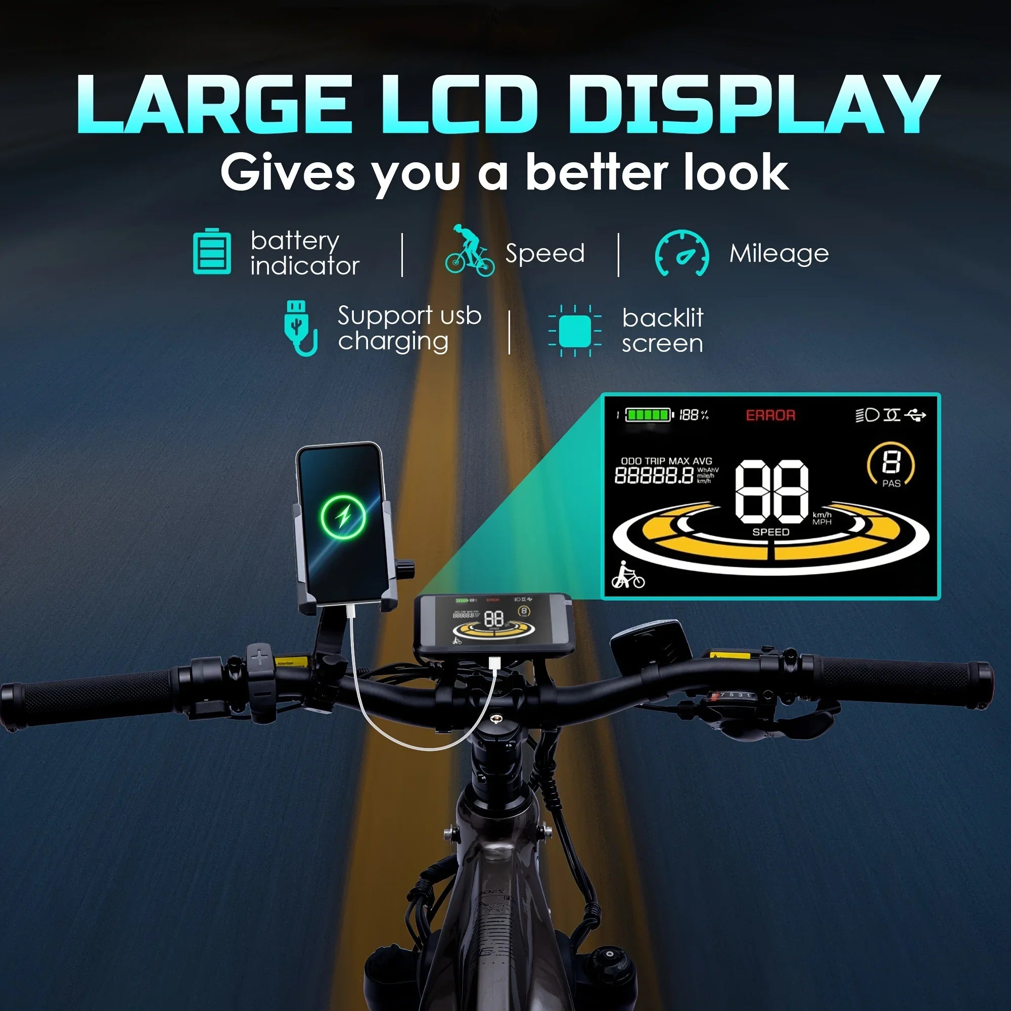 52V 750W Adult eBike - 17AH Battery, Top Speed 32km/h