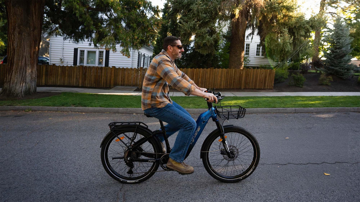 Cyrusher Path E-Bike | 59 Mi Range 750 W Power City Comfort