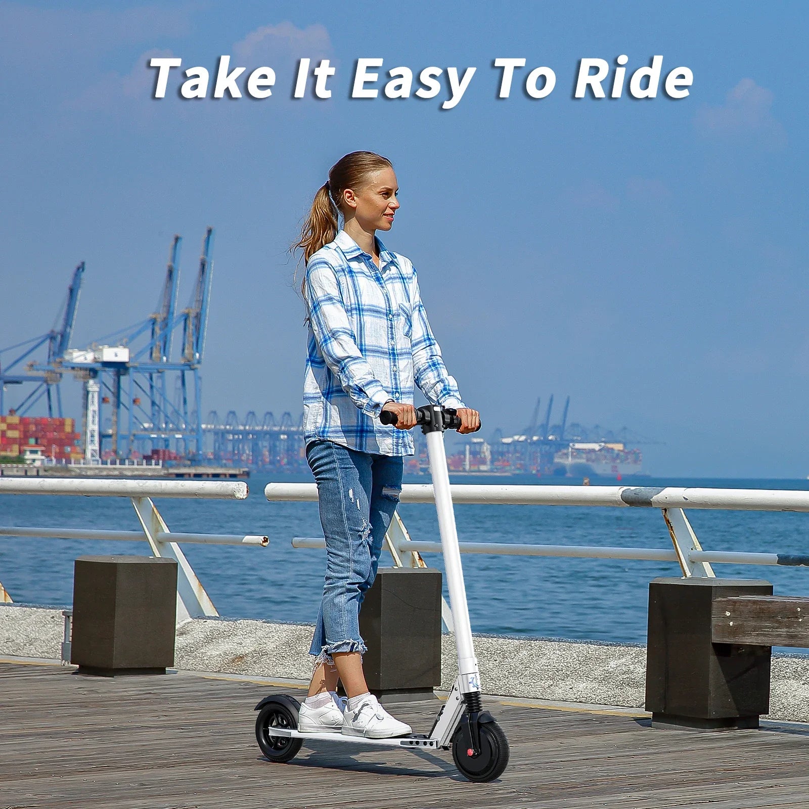 Caroma Foldable Electric Scooter for Adults – 20 MPH, 15.5 Mile Range