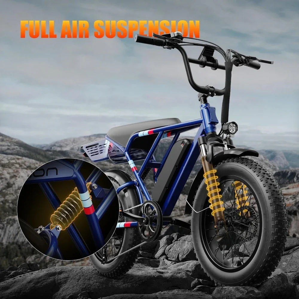 1200W Peak Electric Bike - Powerful 20-Inch Motor