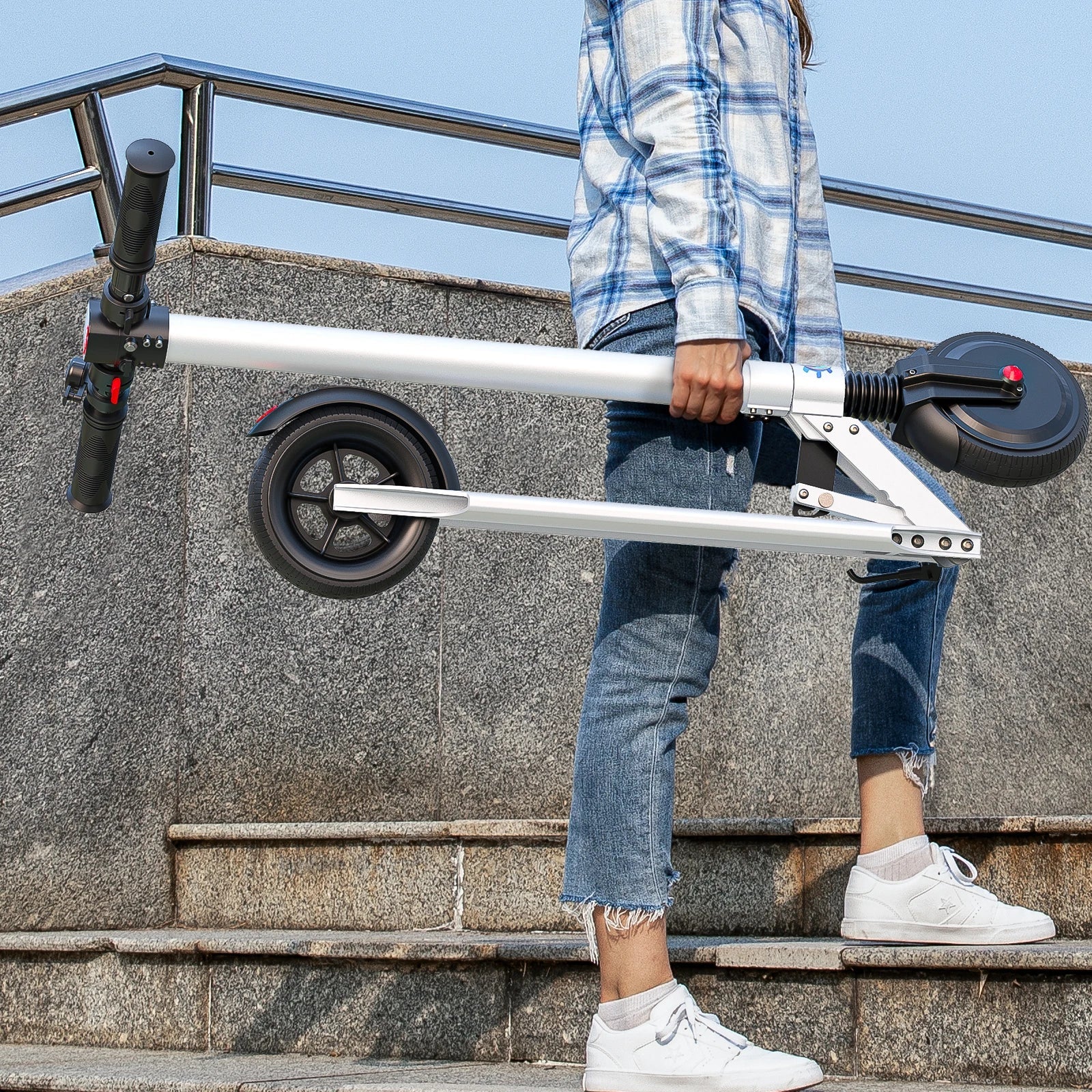 Caroma Foldable Electric Scooter for Adults – 20 MPH, 15.5 Mile Range